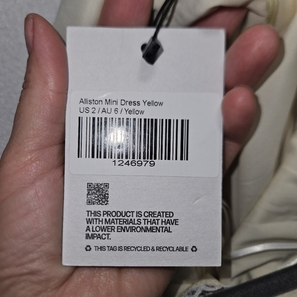 PRINCESS POLLY "ALISTON" MINI DRESS Dress Soft Yellow Size 2 - Picture 13 of 13